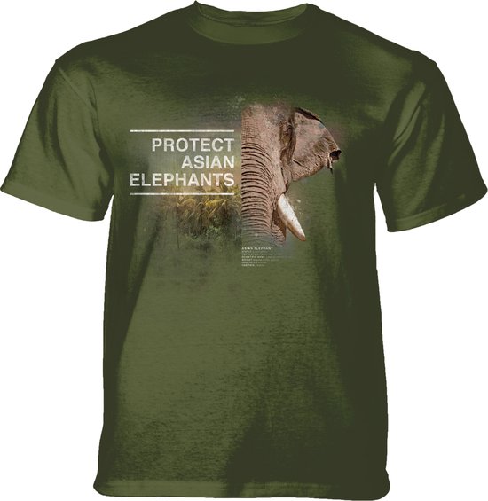 T-shirt Protect Asian Elephant Green M