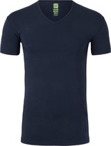 ALAN RED T-shirt Baltimora bamboo (1-pack) - V-hals stretch - blauw - Maat: S