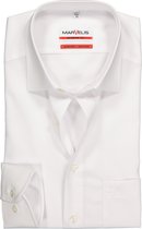 MARVELIS modern fit overhemd - wit - Strijkvrij - Boordmaat: 42