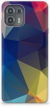 Telefoon Hoesje Motorola Edge 20 Lite Siliconen Back Cover Polygon Dark