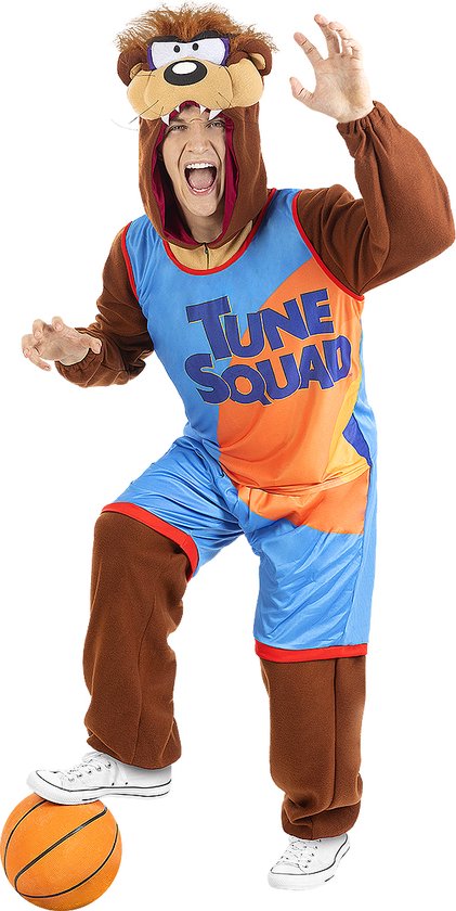 FUNIDELIA Taz Space Jam kostuum - Looney Tunes voor vrouwen en mannen Basketbal - Maat: - Bruin