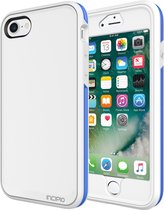 Apple iPhone 8 Hoesje - Incipio - Performance Max Serie - Hard Kunststof Backcover - Wit / Blauw - Hoesje Geschikt Voor Apple iPhone 8