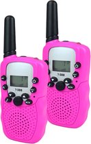 Walkie Talkie Voor Kinderen en Volwassenen - Portofoon - Zaklamp - Speelgoed - Roze- 2 stuks