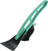 Kunststof ijskrabber/raamkrabber groen met borstel 31 cm - Ruiten krabbers - Auto accessoires winter