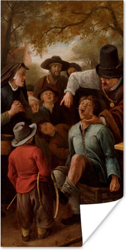 Poster De tandentrekker - Jan Steen - 40x80 cm