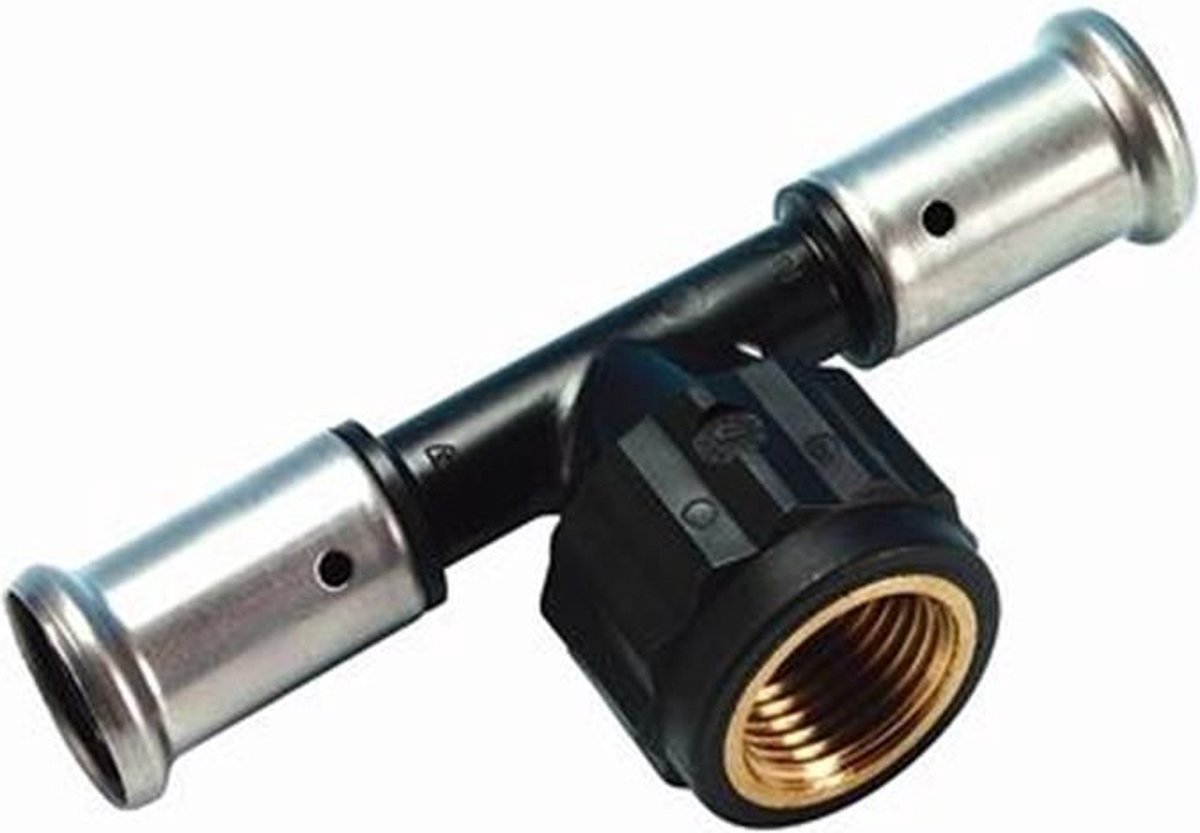 Henco 13PK T-stuk - 26 x 3/4'' binnendraad x 26 mm pers