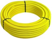 Henco Gasslang met mantel standaard 26x3mm geel rol a 25 meter 25026GASMG