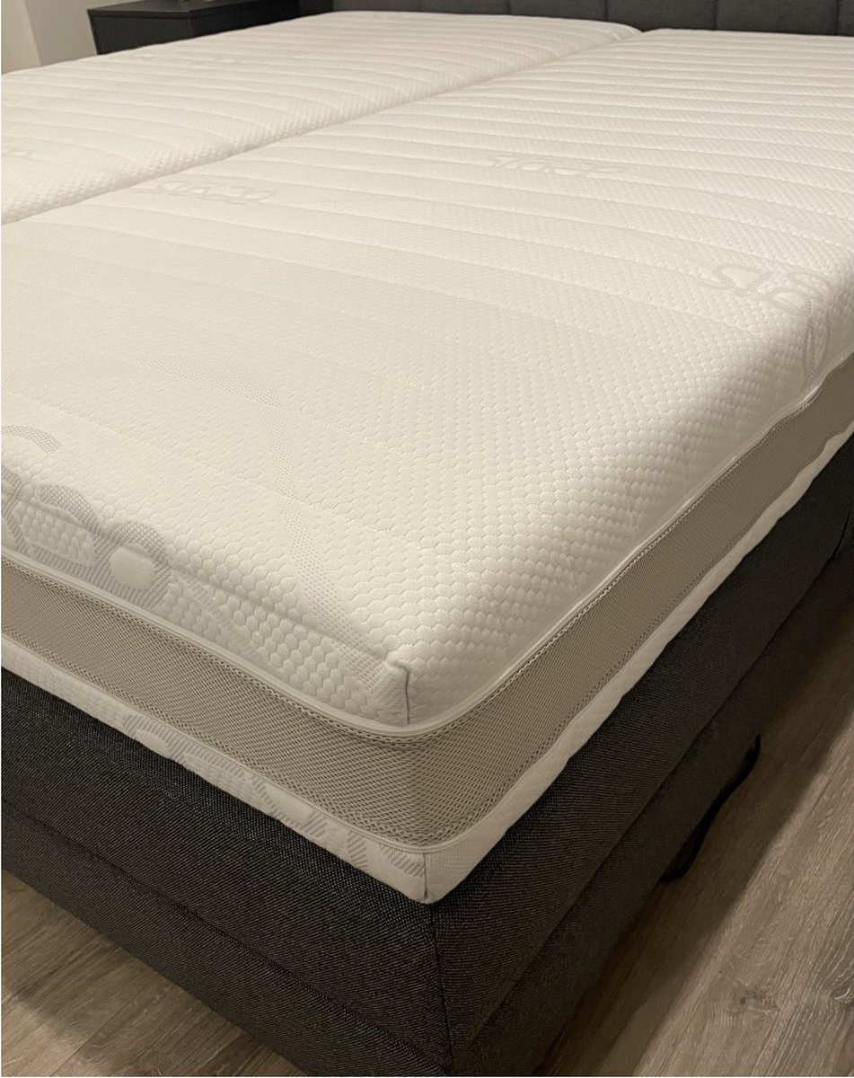Matras 90x200 - Aegis Prestige - 2-zijdig - HR55 koudschuim - Nasa Traagschuim - 7-zones pocketvering - 4 seizoenen - ca. 25cm dik — afbeelding 2