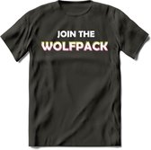 Saitama T-Shirt | Join the wolfpack Crypto ethereum Heren / Dames | bitcoin munt cadeau - Donker Grijs - XL
