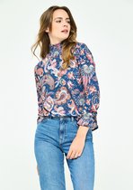 LOLALIZA Blouse met paisley print - Light Blauw - Maat 46