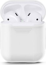 Apple AirPods 1 Hoesje - Mobigear - Classic Serie - Siliconen Hoesje - Wit - Hoesje Geschikt Voor Apple AirPods 1