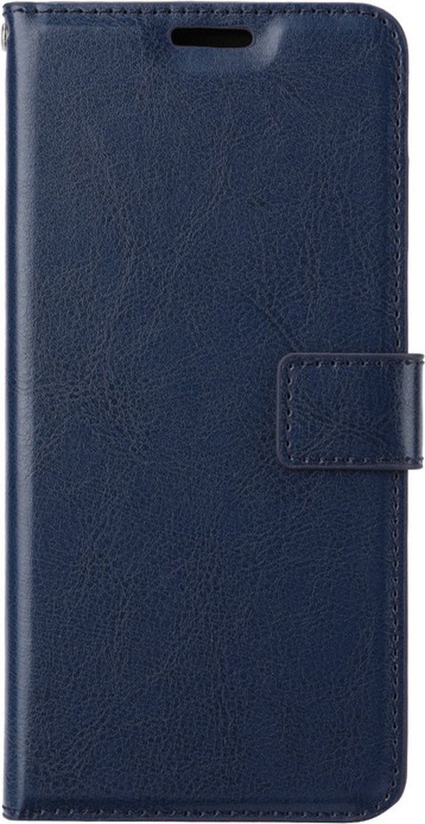 iPhone 13 Telefoonhoesje - Bookcase - Ruimte voor 3 pasjes - Kunstleer - SAFRANT1 - Donkerblauw