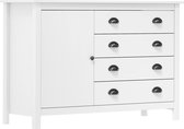 Decoways - Dressoir Hill Range 120x40x80 cm massief grenenhout wit