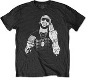 Gucci Mane Heren Tshirt -2XL- Pinkies Up Zwart