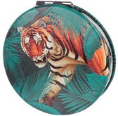 Vlekken & Strepen Make Up Spiegeltje tijger 6cm