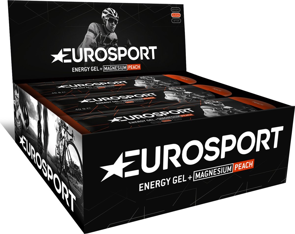 Eurosport nutrition Energy Gel + Magnesium Peach - 20pcs