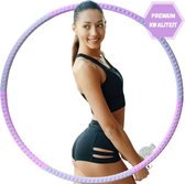 Fitness Hoelahoep - RVS - Voor Volwassenen - Weighted Hula Hoops - Hoepel Fitness - Paars/Blauw -