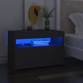 Decoways - Tv-meubel met LED-verlichting 60x35x40 cm grijs