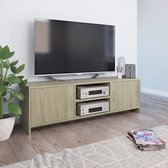 Decoways - Tv-meubel 120x30x37,5 cm spaanplaat sonoma eikenkleurig