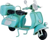 Decoratie Miniatuur Scooter 11*5*7 cm Groen Ijzer, Kunststof Miniatuur Auto Decoratie Modelauto
