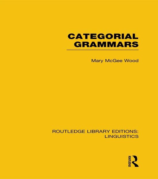 Categorial Grammars - cover