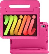 Hoesje Geschikt voor iPad Mini 6 Hoesje Kinderhoes Shockproof Hoes Kids Case - Roze