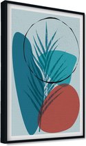 Akoestische panelen - Geluidsisolatie - Akoestische wandpanelen - Akoestisch schilderij AcousticPro® - paneel in scandinavische kunst stijl - Design 94 - Basic - 60X90 - Wit- Wandd