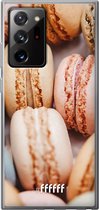 6F hoesje - geschikt voor Samsung Galaxy Note 20 Ultra -  Transparant TPU Case - Macaron #ffffff