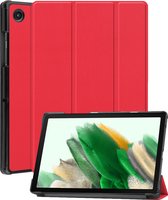 Hoes Geschikt voor Samsung Galaxy Tab A8 Hoes Luxe Hoesje Book Case - Hoesje Geschikt voor Samsung Tab A8 Hoes Cover - Rood