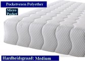 Aloe Vera - Tweepersoons Matras -MICROPOCKET Polyetherschuim SG30 7 ZONE 21 CM - Gemiddeld ligcomfort - 180x200/21