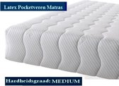 Aloe Vera -  Eenpersoons Matras -POCKET LATEX 7 ZONE 23 CM - Gemiddeld ligcomfort - 90x210/23