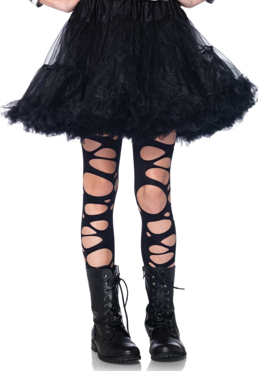 Kids Tattered Pantyhose