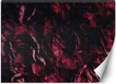Trend24 - Behang - Rode Bloemblaadjes - Vliesbehang - Behang Woonkamer - Fotobehang - 400x280 cm - Incl. behanglijm
