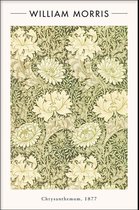 Walljar - William Morris - Chrysanthemum - Muurdecoratie - Canvas schilderij