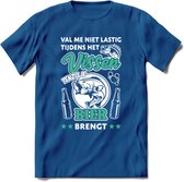 Val Me Niet Lastig Tijdens Het Vissen T-Shirt | Aqua | Grappig Verjaardag Vis Hobby Cadeau Shirt | Dames - Heren - Unisex | Tshirt Hengelsport Kleding Kado - Donker Blauw - XL