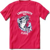 Fishing - Vissen T-Shirt | Grappig Verjaardag Vis Hobby Cadeau Shirt | Dames - Heren - Unisex | Tshirt Hengelsport Kleding Kado - Roze - M