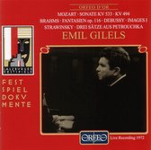 Emil Gilels - Klaviersonate Kv 533, 494/Brahmsfan (CD)