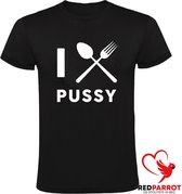 I eat pussy Heren  t-shirt | seks |porno | eten | beffen | restaurant | Zwart