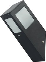 LED Tuinverlichting - Wandlamp Buiten - Kavy 1 - E27 Fitting - Vierkant - Aluminium - Philips - CorePro LEDbulb 827 A60 - 8W - Warm Wit 2700K