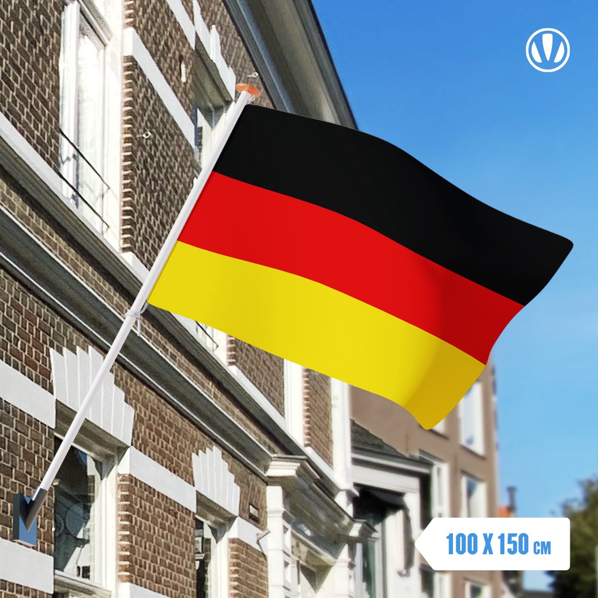 Flagge (Deutschland, 150 x 100 cm, Spunpolyester)