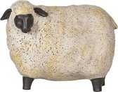 Decoratie Beeld Schaap 25*15*19 cm Beige Kunststof Decoratief Figuur Decoratieve Accessoires Woonaccessoires