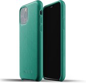 Mujjo - Coque en cuir pour iPhone 11 Pro Alpine Green