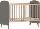 Babykamer DREAM DUO GRIJS Bed en commode