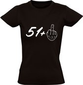52 jaar Dames t-shirt | verjaardag | feest | cadeau | Zwart
