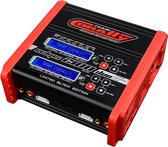 Team Corally - Snellader - Eclips 2100 Duo - Limited Black Edition - AC/DC - 100W Vermogen - LCD Display - (2X) 1-6 Li-Xx - 1-15 Ni-Xx