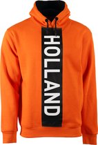 Fox Originals Vertical Hoodie Holland Heren & Dames Amsterdam Capuchon Trui Katoen Oranje Maat M