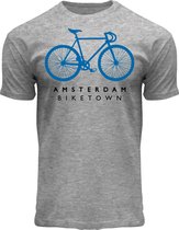 Fox Originals Bike Town Heather Grey Heren T-shirt maat S