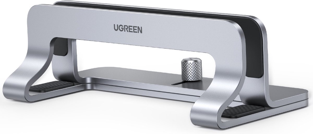 Ugreen Verticale aluminium laptopstandaard - Verstelbaar 12 tot 26mm dik - Zachte Anti-Kras binnenkant - Stabiel en Duurzaam