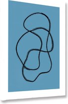 Akoestische panelen - Geluidsisolatie - Akoestische wandpanelen - Akoestisch schilderij AcousticBudget® - paneel met abstracte esthetiek - design 46 - 50x70 - Wanddecoratie - woonk