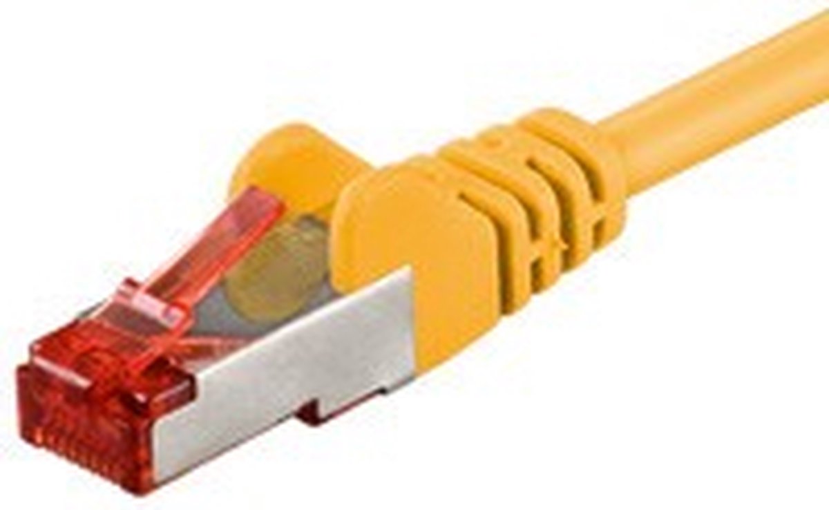 Danicom CAT6 S/FTP (PIMF) patchkabel - 0,50 meter geel - netwerkkabel - internetkabel - UTP kabel - RJ45 - 1000 mbit/s